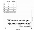Winners Quotes Wall Decal Motivational Vinyl Art Stickers